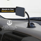 MAGWDM 4-Axis 360 Adjustable Window Magnetic Mount for Smartphones and Mobile Devices