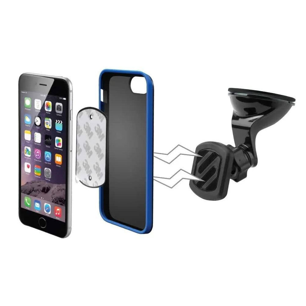 Scosche MAGWSM2I 4-Axis Adjustable Lo Pro Dash/Window Magnetic Mount for Smartphones and Mobile Devices