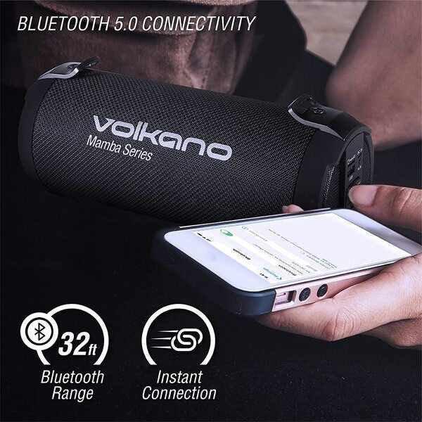 Volkano VK-3202  Mamba Series Portable Bluetooth Speaker - Black