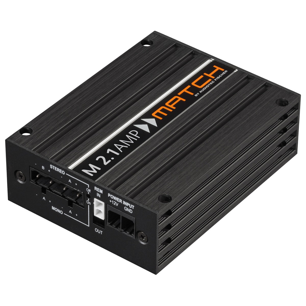 MATCH M 2.1AMP - 1/2 Channel Switchable Mono / Stereo 700w Micro Car Amplifier