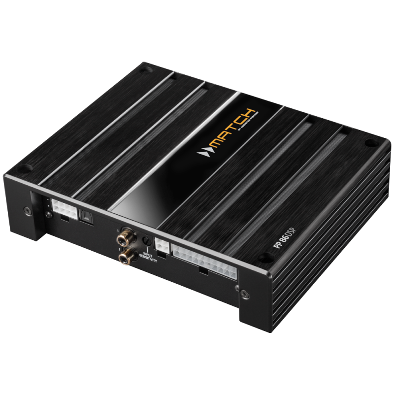 Match PP 86DSP 8-channel Plug & Play amplifier with integrated 9-channel 64 Bit DSP