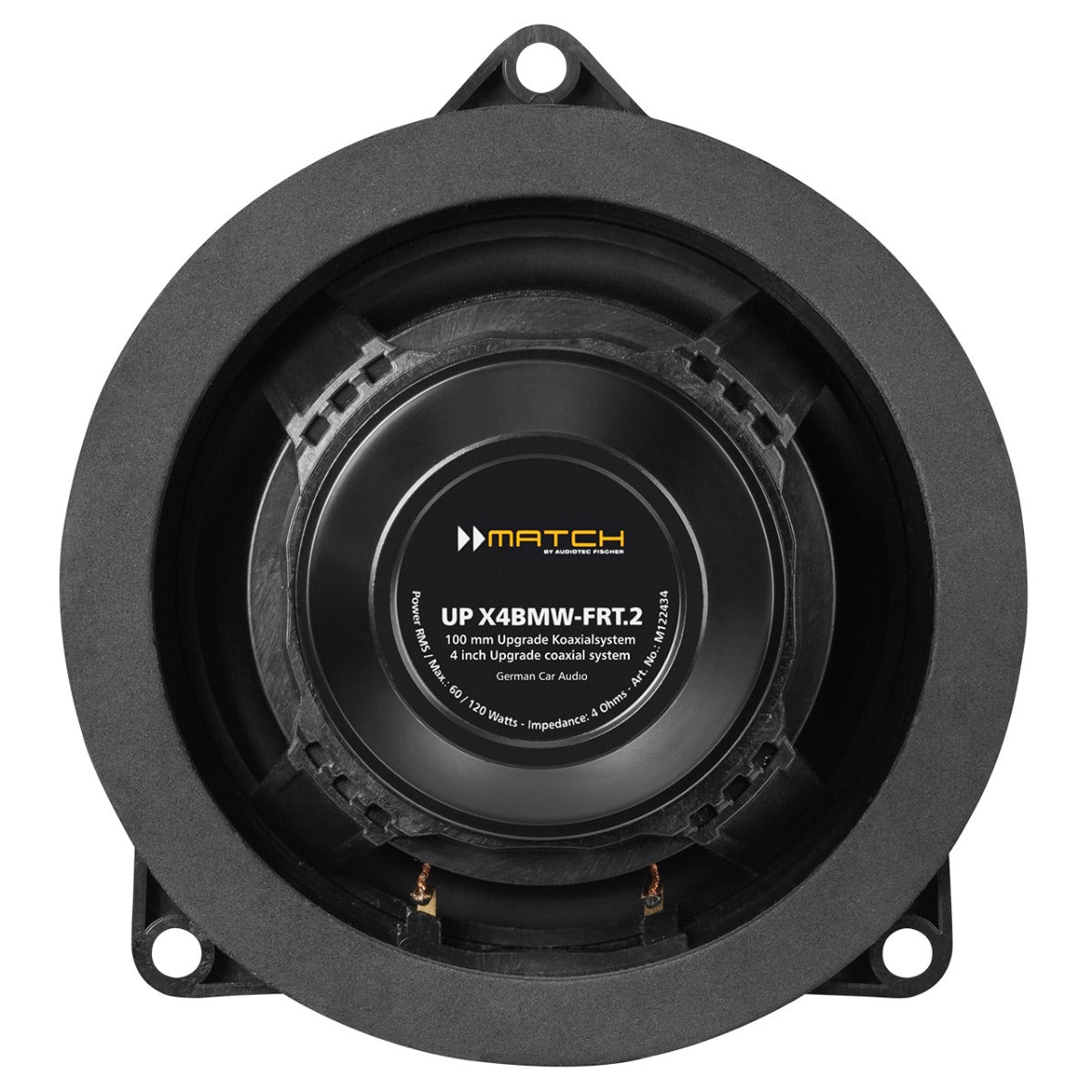 MATCH UP X4BMW-FRT.2 Custom Fit 4" 2-Way BMW Upgrade Coaxial Speakers