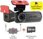 Mio Mivue J85 Front Cam and A30 Rear View Dash Cam GPS Tracking HARDWIRE KIT