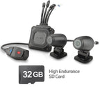 Mio MiVue M760D Dual Cam Detachable Rider Dash Cam - 1080p Full HD 130° Angle View