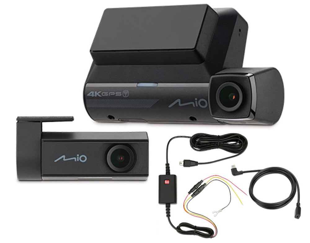 Mio MiVue 955WD 4K, GPS, Wi-Fi, Front and Rear Dash Cam with HDR Recording w/ Hardwire Kit