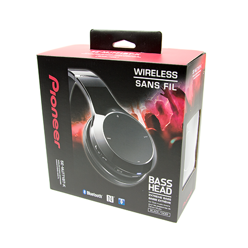 Pioneer SE-MJ771BT On-Ear Bluetooth Headset (ultra-deep bass response, max. 32 hours playback time, speakerphone, aptX, NFC, Multi-Pairing, folding design), black