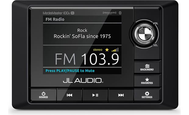 JL Audio MM100s-BE Marine 4-zone digital media receiver with Bluetooth