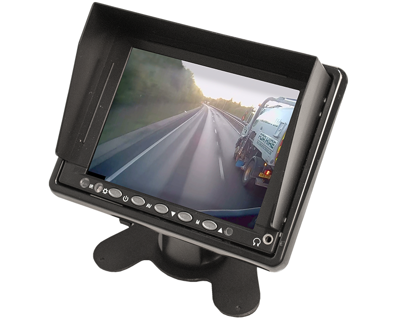 7 inch screen Dash mount monitor, sunshade included MM705MON