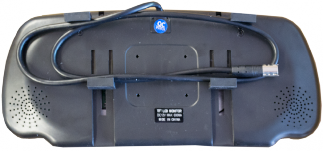 MOTORMAX MM700MM Clip Over Rear View Mirror Monitor with 7" Screen