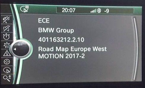 BMW Motion 2020-1 Navigation Map Update Package