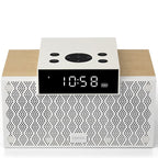 Edifier MP260 Integrated 2.1 Channel Bluetooth White/Oak Speaker with Alarm Clock 20W RMS