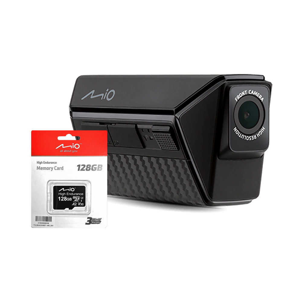Mio MiVue MP30 Helmet Camera 4.5hrs Battery Life , iP67 Waterproof, Wifi, GPS With 128GB SD Card