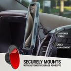 Scosche MPQ6DV-SP Magnetic Dash/Vent Mount Holder 15W Wireless Fast Car Charger Phone Stand