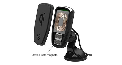 Scosche MPQWD-XTSP MagicMount Charge Induction Charger Magnetic Window Dash Mount for Most GPS Devices