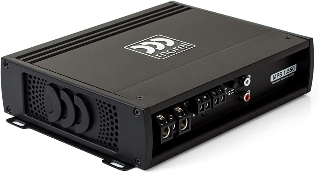 Morel MPS 1.550 Mono subwoofer Class D amplifier 550 watts RMS at 2 ohms