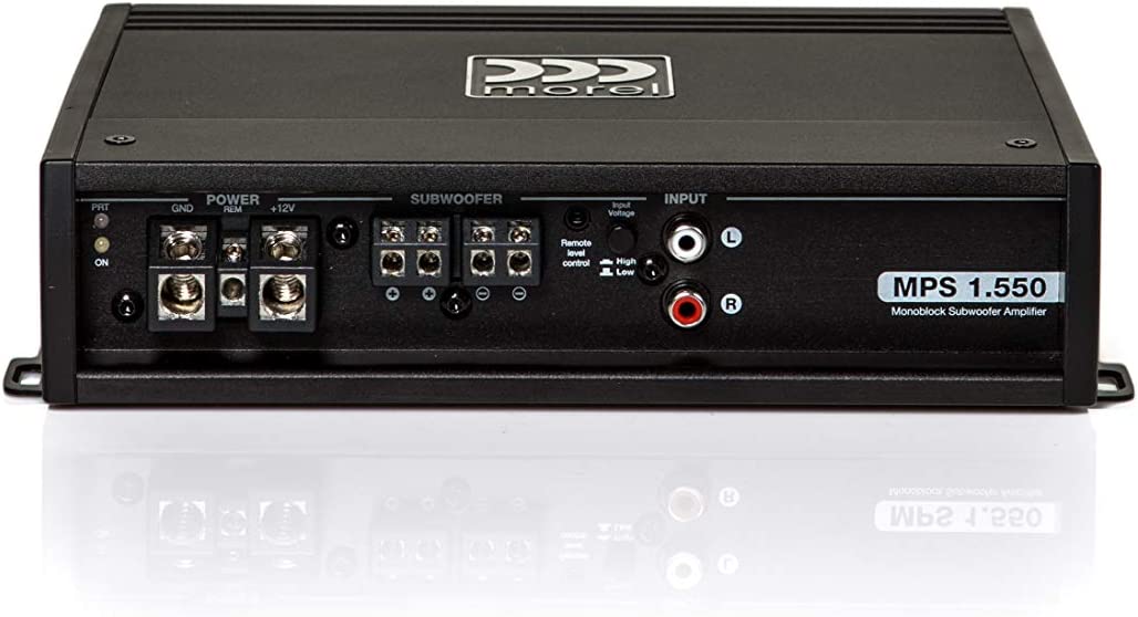 Morel MPS 1.550 Mono subwoofer Class D amplifier 550 watts RMS at 2 ohms