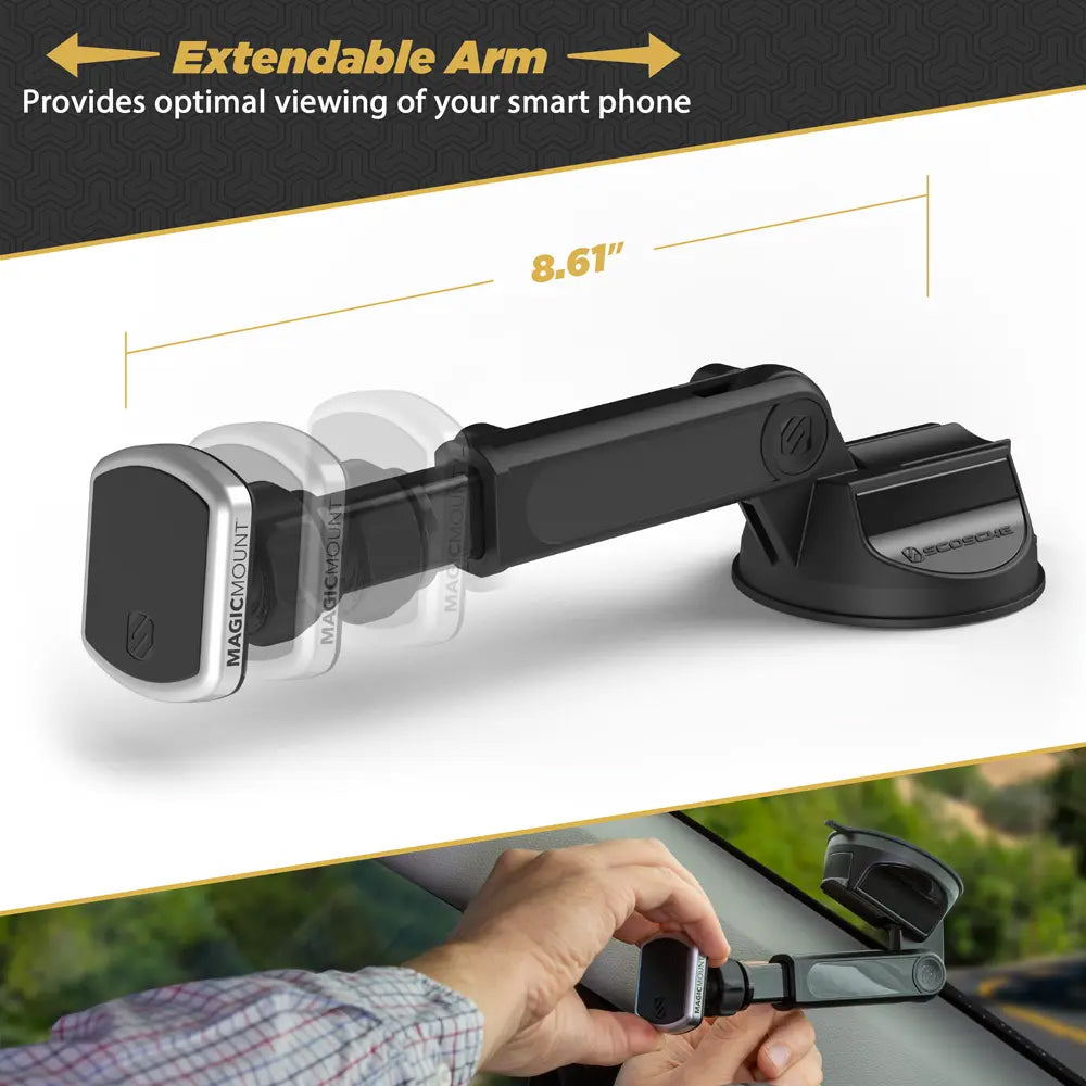 Scosche MPWDEX2-XTSP MagicMount Pro Extendo Telescoping Window/Dash 360° Magnetic Mount