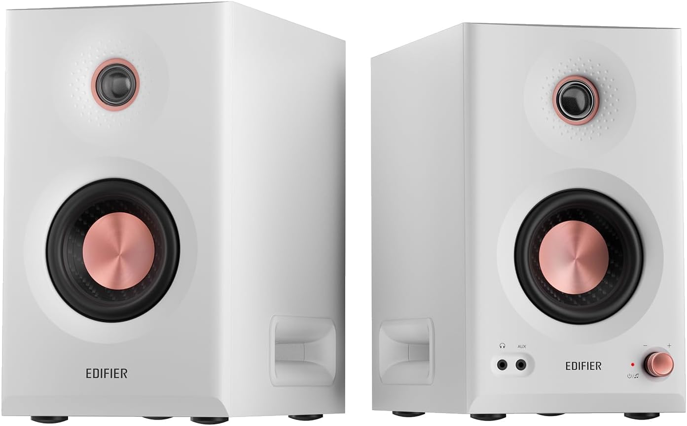 EDIFIER MR5 Tri-amped Powered Studio Monitor Speakers - White
