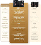 EDIFIER MR5 Tri-amped Powered Studio Monitor Speakers - White