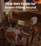 EDIFIER MR5 Tri-amped Powered Studio Monitor Speakers - White