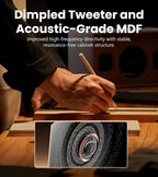 EDIFIER MR5 Tri-amped Powered Studio Monitor Speakers - Black