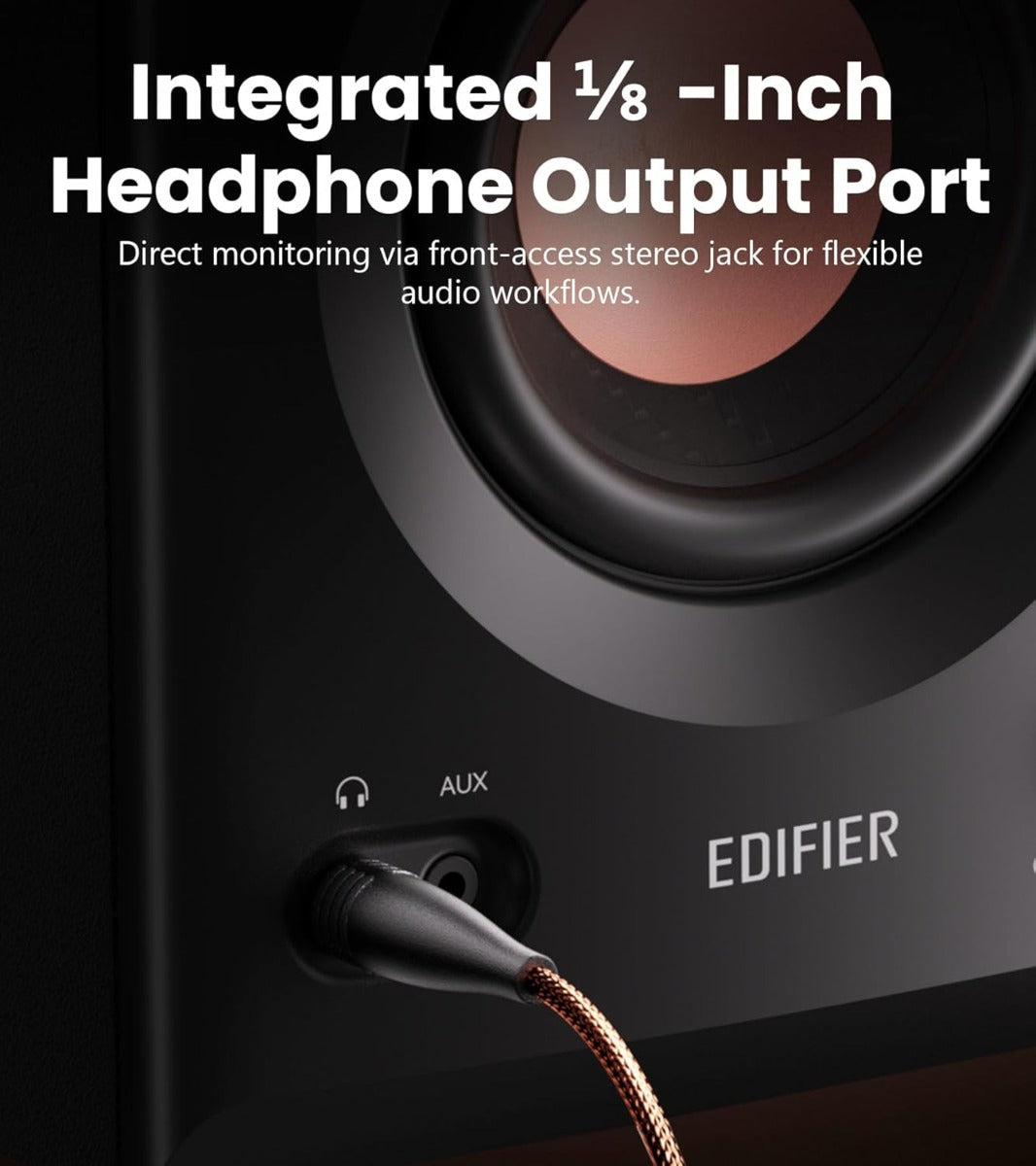 EDIFIER MR5 Tri-amped Powered Studio Monitor Speakers - White