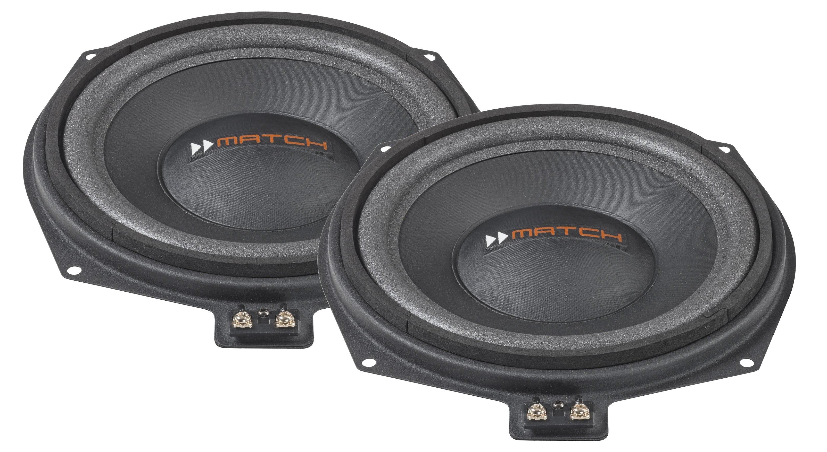 Match MW-8BMW-S - 8" Underseat Subwoofers Kit for BMW 1, 3 5 X1 Series (Pair)