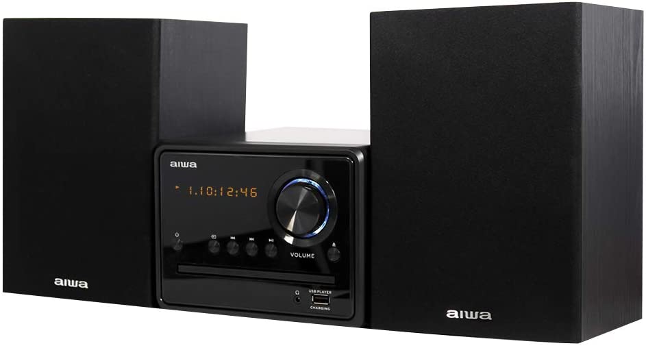 Aiwa MSBTU-300 Hi-Fi Micro Chain with Bluetooth, CD, USB, FM Radio with speakers Black