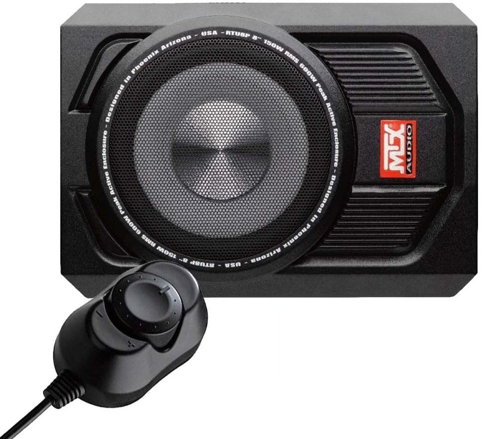 MTX RTU8P Road Thunder Active Underseat 8" inch 20cm 600 Watts Car Subwoofer