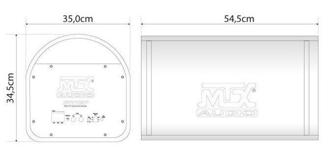 MTX RTT12P Terminator 12" Class-D amplified Powered Bass Tube 660W max