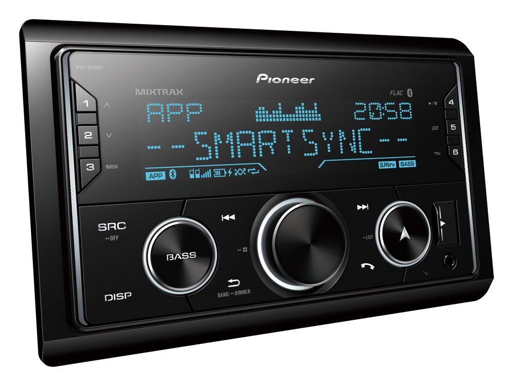 Pioneer MVH-S620BT Media Receiver USB Aux Bluetooth Stereo Apple/ Android Ready