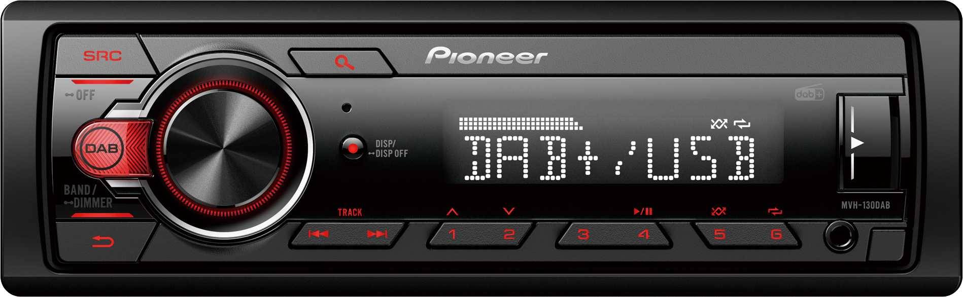 Pioneer MVH-130DAB USB/iPod Ready, Android, DAB, Aux-input