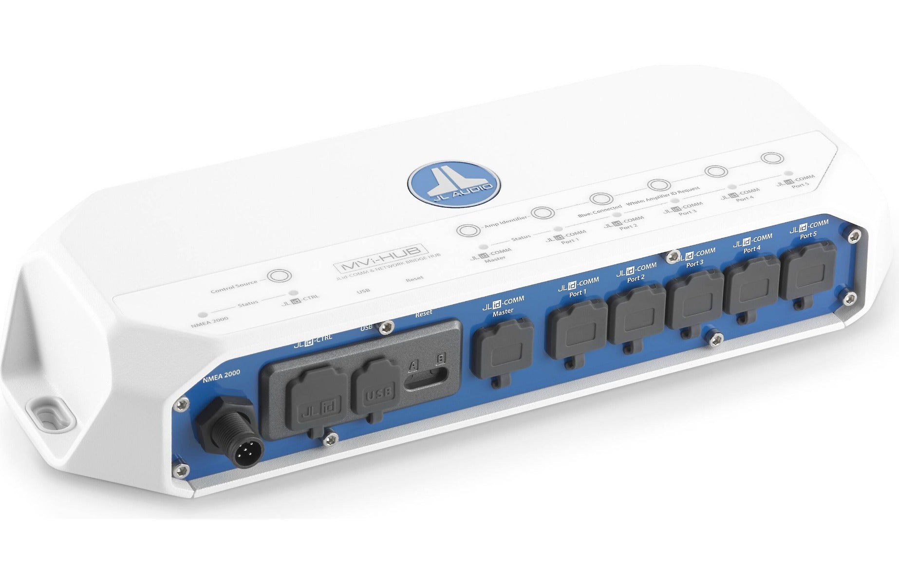 JL Audio MVi-Hub connect multiple MVi and MV Series amplifiers in a network