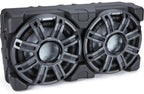Kicker 51MWLE104 Weatherproof sealed enclosure with one 10" 4-ohm marine subwoofer and one 10" passive speaker