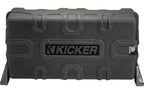 Kicker 51MWLE104 Weatherproof sealed enclosure with one 10" 4-ohm marine subwoofer and one 10" passive speaker