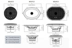 Phoenix Gold MX57CX MX-Series 5x7" Inch Concentric Coaxial Shallow Mount Speakers 150w