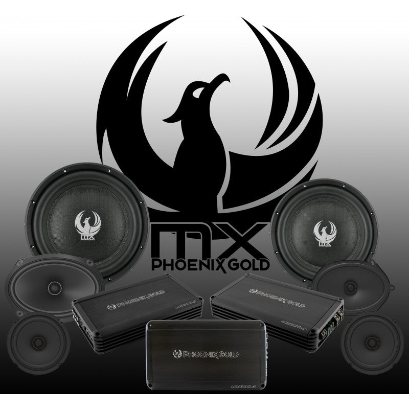 Phoenix Gold MX600.4 MX series 600 Watts RMS 4 Channel Full Range Class D Sub Compact Amplifier