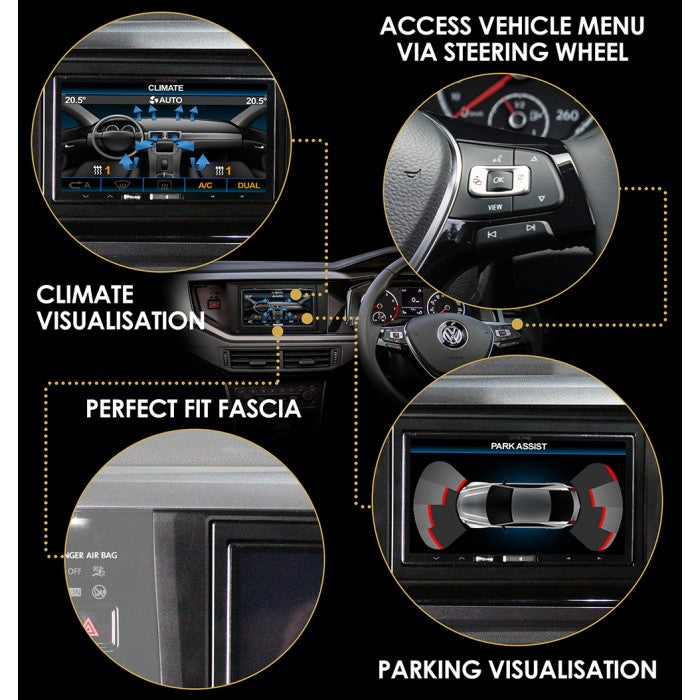 Skoda Fabia 2014-2018 Complete Single Din Facia Kit CTKSK07