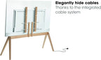 Vogel's NEXT OP2 Scandinavian Design TV floorstand for 55-77 inch TV's, VESA max. 400x400 mm, max. 50kg