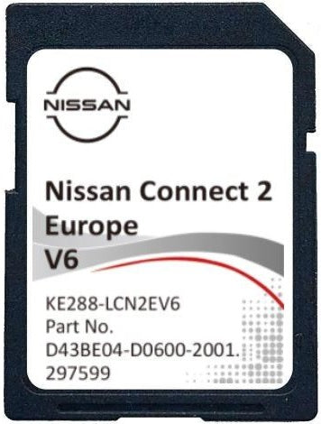 NISSAN CONNECT 2 - SD CARD GPS UK + EUROPE V6 - E-NV200 NOTE JUKE LEAF MICRA