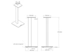 Esse ESSSTABK Contemporary Style Speaker Stands - Black