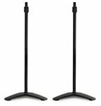 Norstone Finn Edge Height Adjustable Universal Satellite Speaker Stands - Black