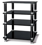 Norstone STABBL 4 Shelf Premium Hi-Fi Rack in Satin Black