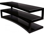 Norstone ESSE Curve Furniture 1500mm Black with Black Glass