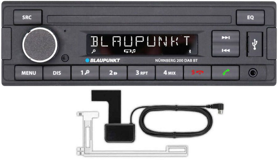 Blaupunkt NURNBERG 200DAB BT Bluetooth, DAB Tuner, Handsfree, USB, Aux-In w/ DAB Aerial