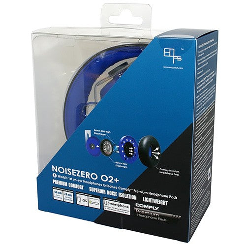 EOps NOISEZERO O2+ Comply On-ear Headphones BLUE
