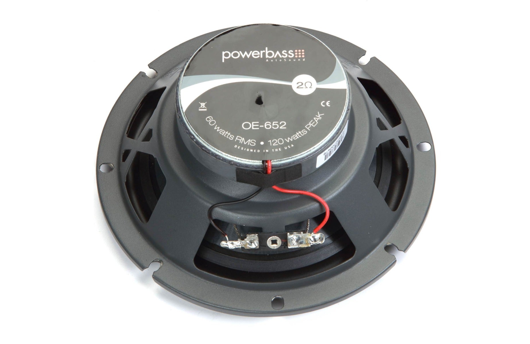 PowerBass OE-652 6.5" Co-Axial 2ohm OEM Upgrade Replacement Speaker System
