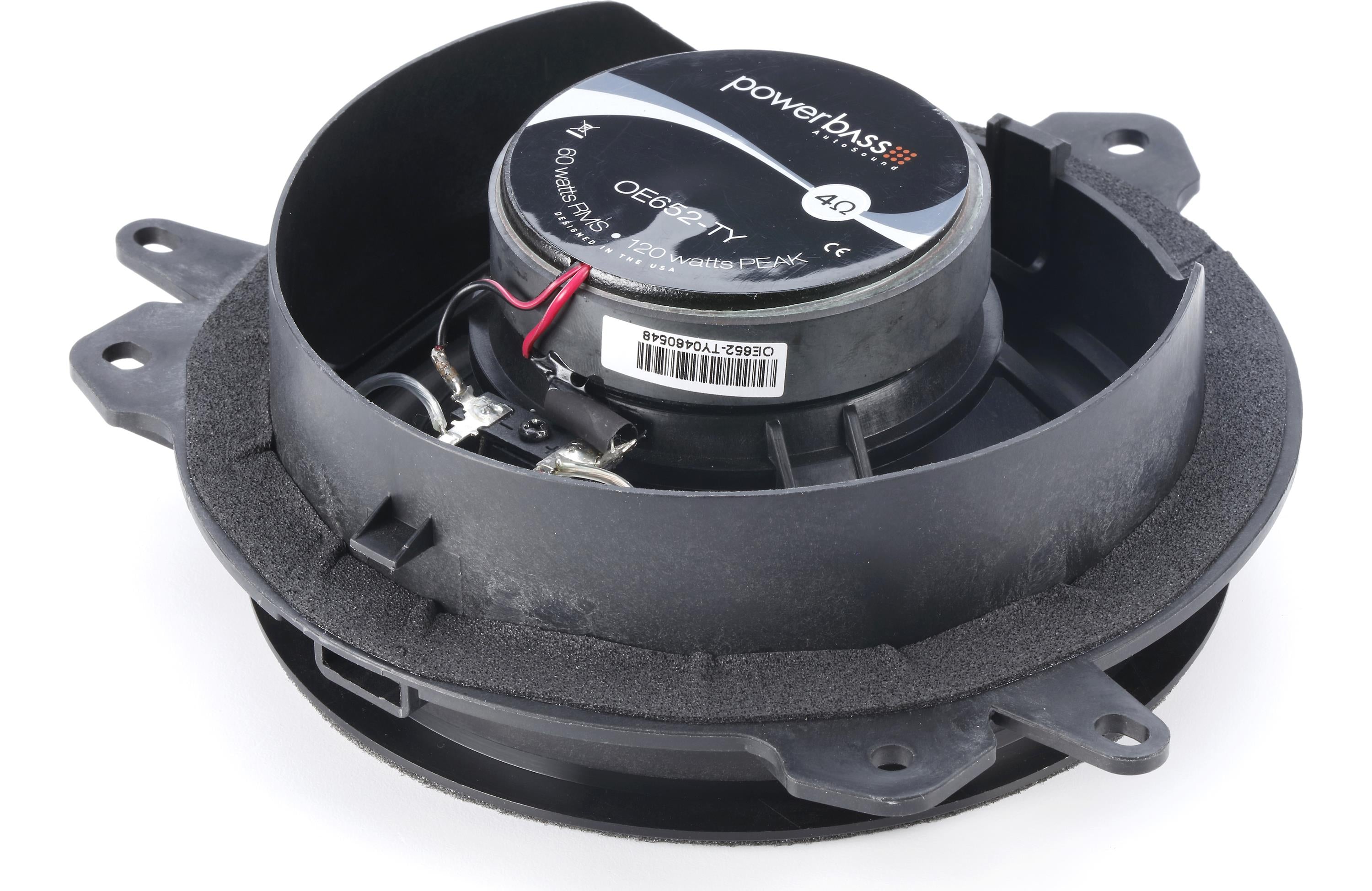 PowerBass OE652-TY Toyota and Lexus Custom Fit 6.5" 165mm 2 Way Coaxial Speakers 120 Watts