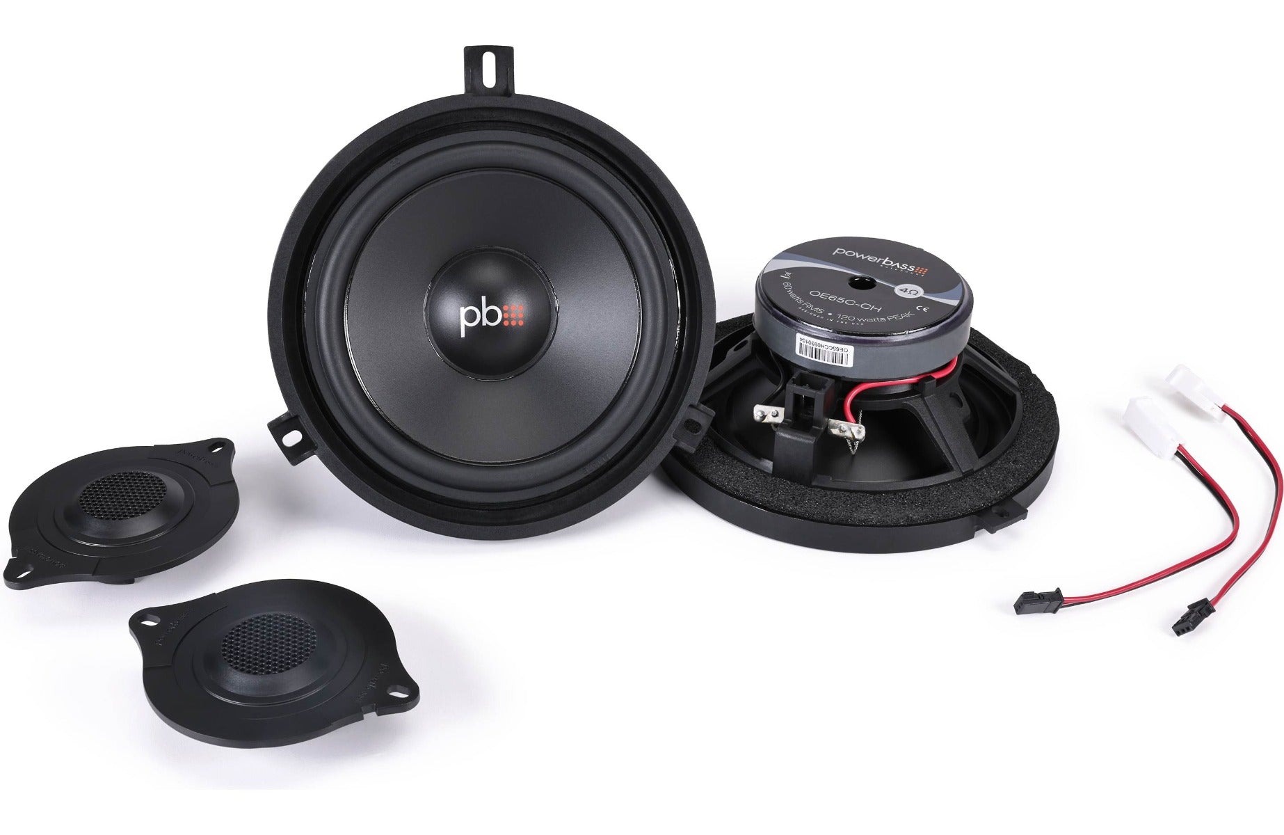 PowerBass OE65C-CH Jeep & Chrysler 6.5" Upgraded OEM Replacement Component Speakers