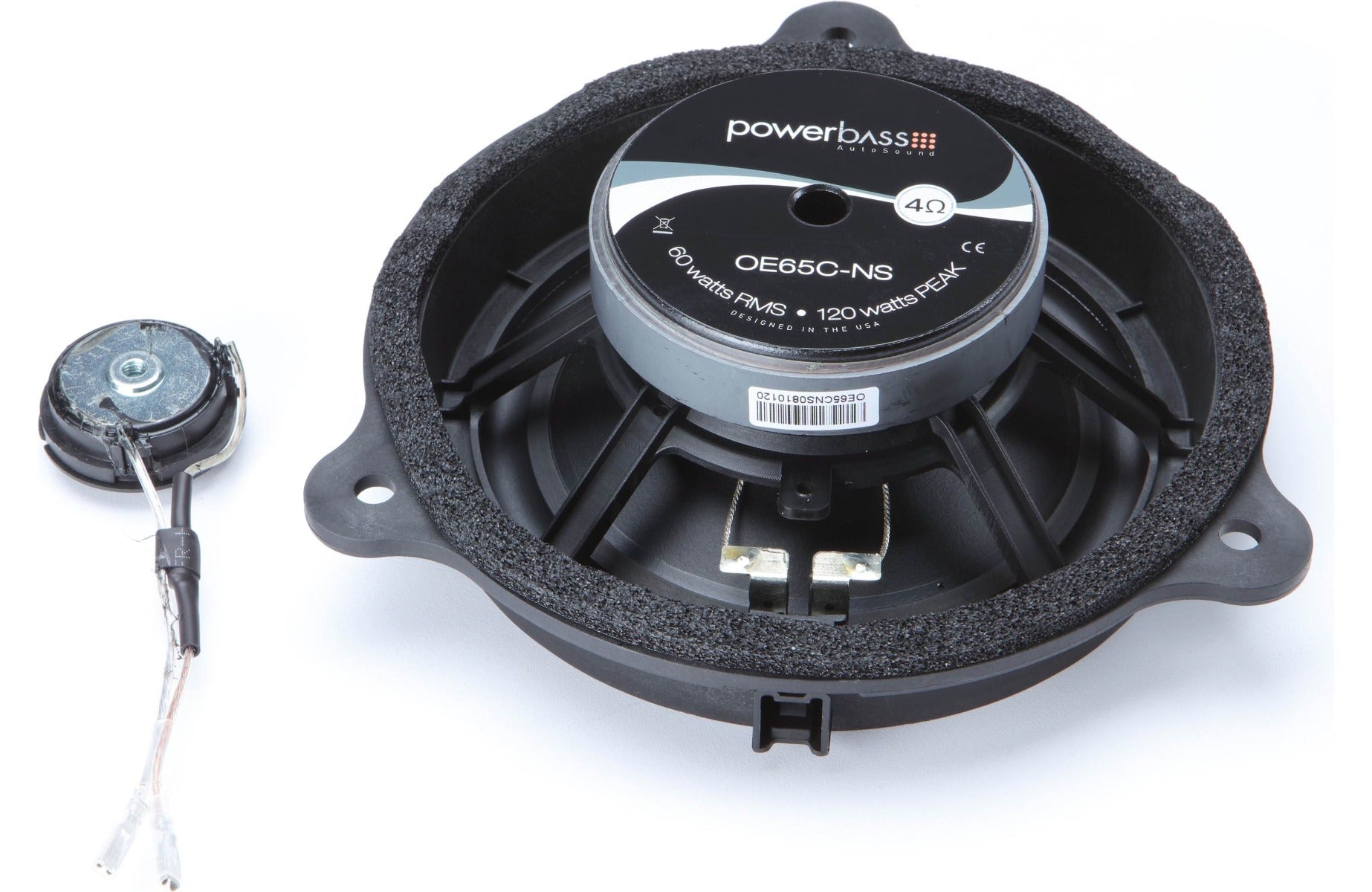 PowerBass OE65C-NS Nissan and Infiniti Custom Fit 6.5" 165mm 2 Way Component Speakers 120 Watts